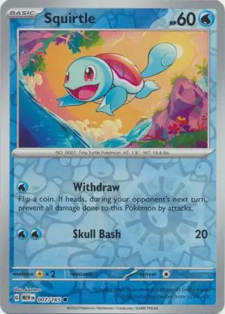 Squirtle 007/165 (SV: Scarlet & Violet 151) - Reverse Holofoil