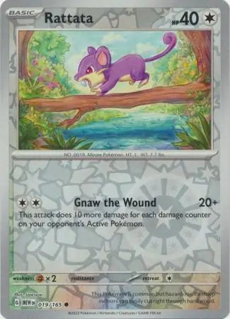 Rattata 019/165 (SV: Scarlet & Violet 151) - Reverse Holofoil