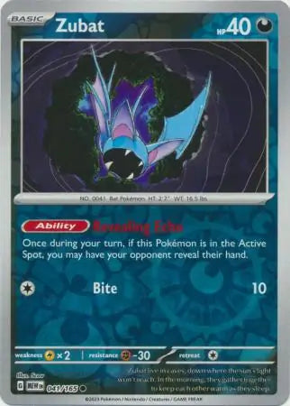 Zubat 041/165 (SV: Scarlet & Violet 151) - Reverse Holofoil