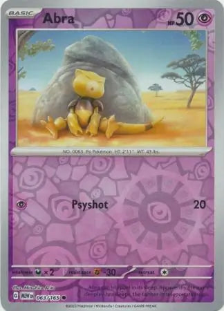 Abra 063/165 (SV: Scarlet & Violet 151) - Reverse Holofoil
