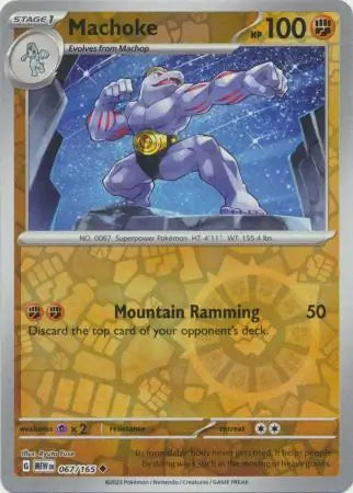Machoke 067/165 (SV: Scarlet & Violet 151) - Reverse Holofoil