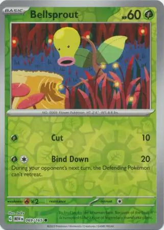 Bellsprout 069/165 (SV: Scarlet & Violet 151) - Reverse Holofoil