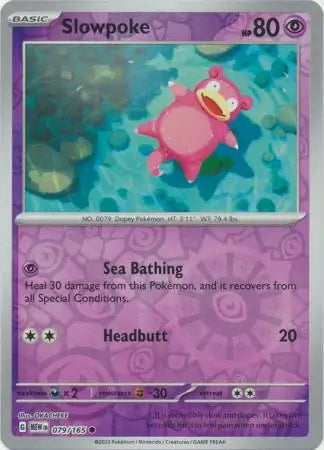 Slowpoke 079/165 (SV: Scarlet & Violet 151) - Reverse Holofoil