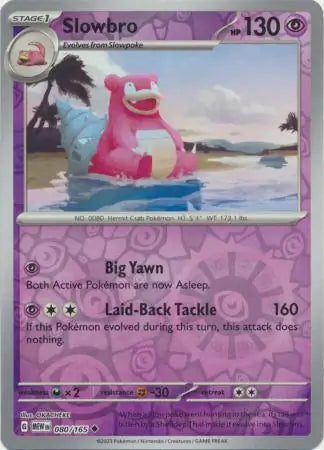 Slowbro 080/165 (SV: Scarlet & Violet 151) - Reverse Holofoil