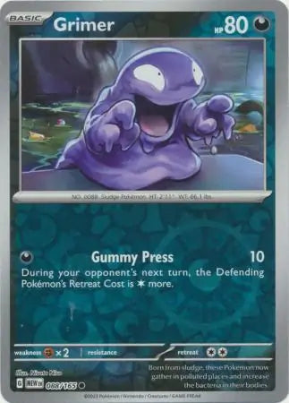 Grimer 088/165 (SV: Scarlet & Violet 151) - Reverse Holofoil