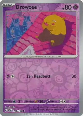 Drowzee 096/165 (SV: Scarlet & Violet 151) - Reverse Holofoil