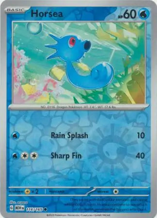 Horsea 116/165 (SV: Scarlet & Violet 151) - Reverse Holofoil