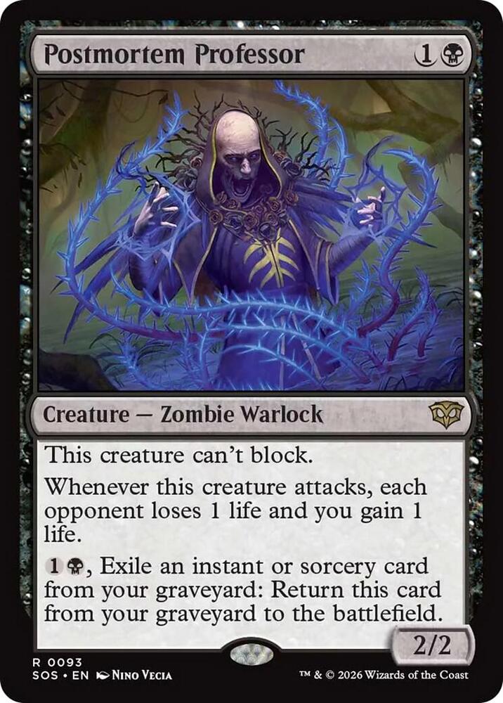 Postmortem Professor 93 (Secrets of Strixhaven) - Foil
