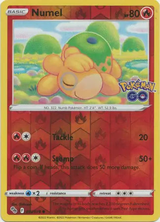 Numel 013/078 (Pokemon GO) - Reverse Holofoil