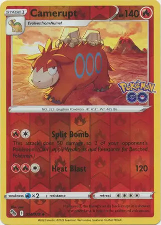 Camerupt 014/078 (Pokemon GO) - Reverse Holofoil