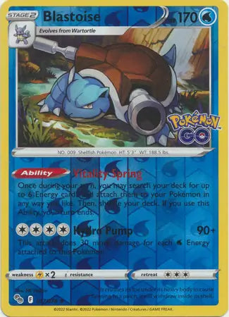 Blastoise 017/078 (Pokemon GO) - Reverse Holofoil