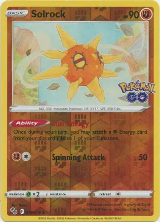 Solrock 039/078 (Pokemon GO) - Reverse Holofoil