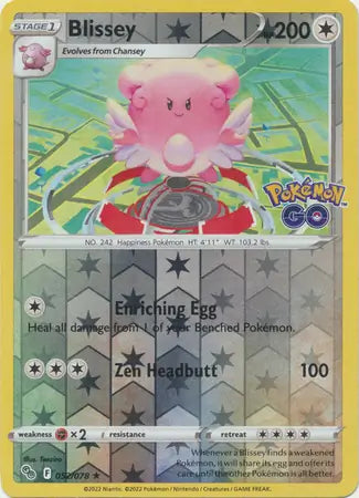 Blissey 052/078 (Pokemon GO) - Reverse Holofoil