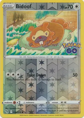 Bidoof 059/078 (Pokemon GO) - Reverse Holofoil