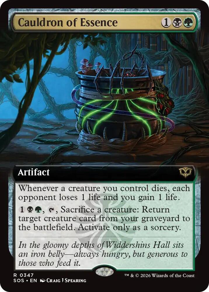 Cauldron of Essence 347 (Secrets of Strixhaven) - Extended Art