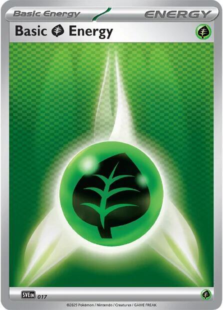 Basic Grass Energy 017 (SVE: Scarlet & Violet Energies) - Reverse Holofoil