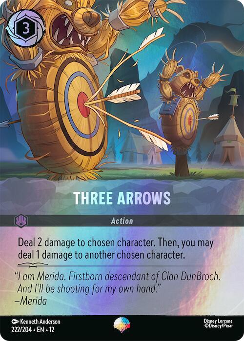 Three Arrows 222/204 (Wilds Unknown) - Rainbow Foil
