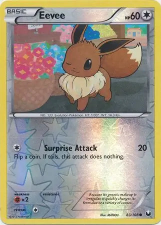 Eevee 83/108 (Dark Explorers) - Reverse Holofoil