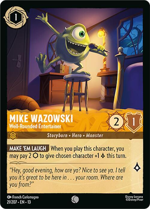Mike Wazowski, Well Rounded Entertainer 21/207 (Attack of the Vine!) - Cold Foil