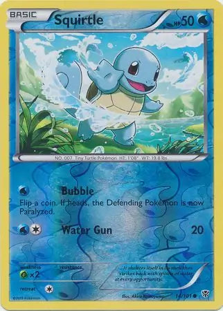 Squirtle 14/101 (Plasma Blast) - Reverse Holofoil