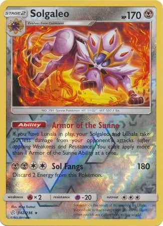 Solgaleo 142/236 (SM - Cosmic Eclipse) - Reverse Holofoil