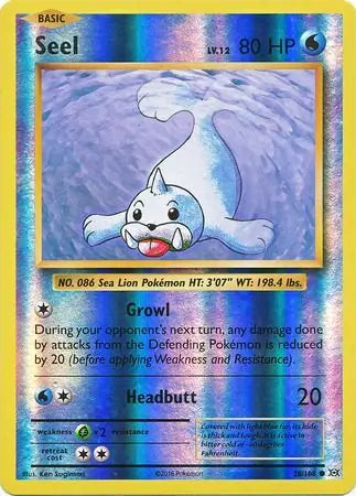 Seel 28/108 (XY - Evolutions) - Reverse Holofoil