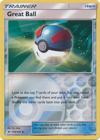 Great Ball 119/149 (SM Base Set) - Reverse Holofoil