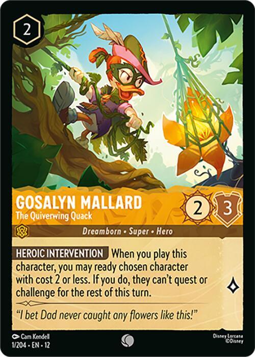 Gosalyn, Mallard The Quiverwing Quack 1/204 (Wilds Unknown) - Cold Foil