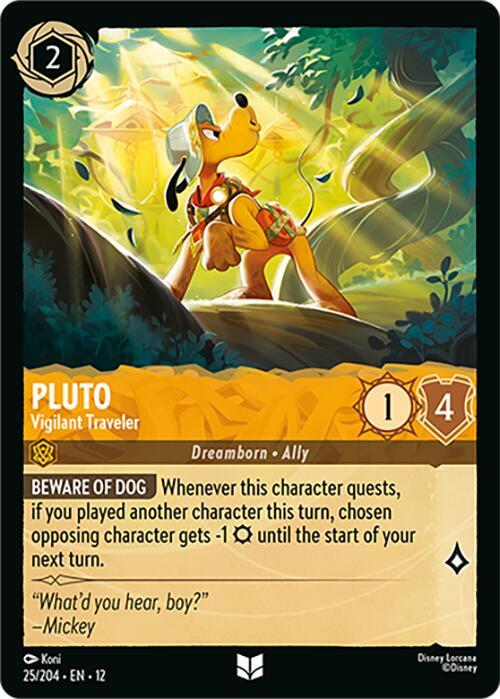 Pluto, Vigilant Traveler 25/204 (Wilds Unknown) - Cold Foil