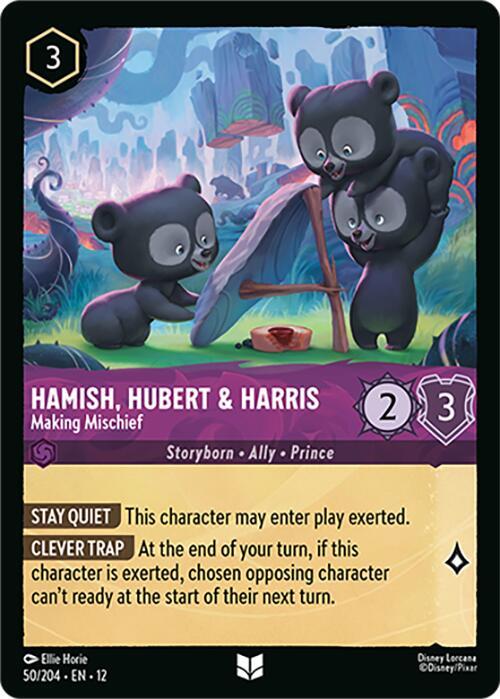 Hamish, Hubert and Harris, Making Mischief 50/204 (Wilds Unknown) - Cold Foil