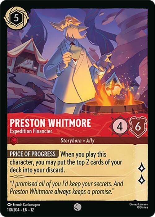 Preston Whitmore, Expedition Financier 110/204 (Wilds Unknown) - Cold Foil