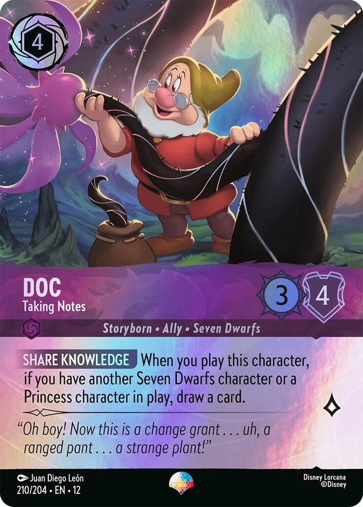 Doc, Taking Notes 210/204 (Wilds Unknown) - Rainbow Foil