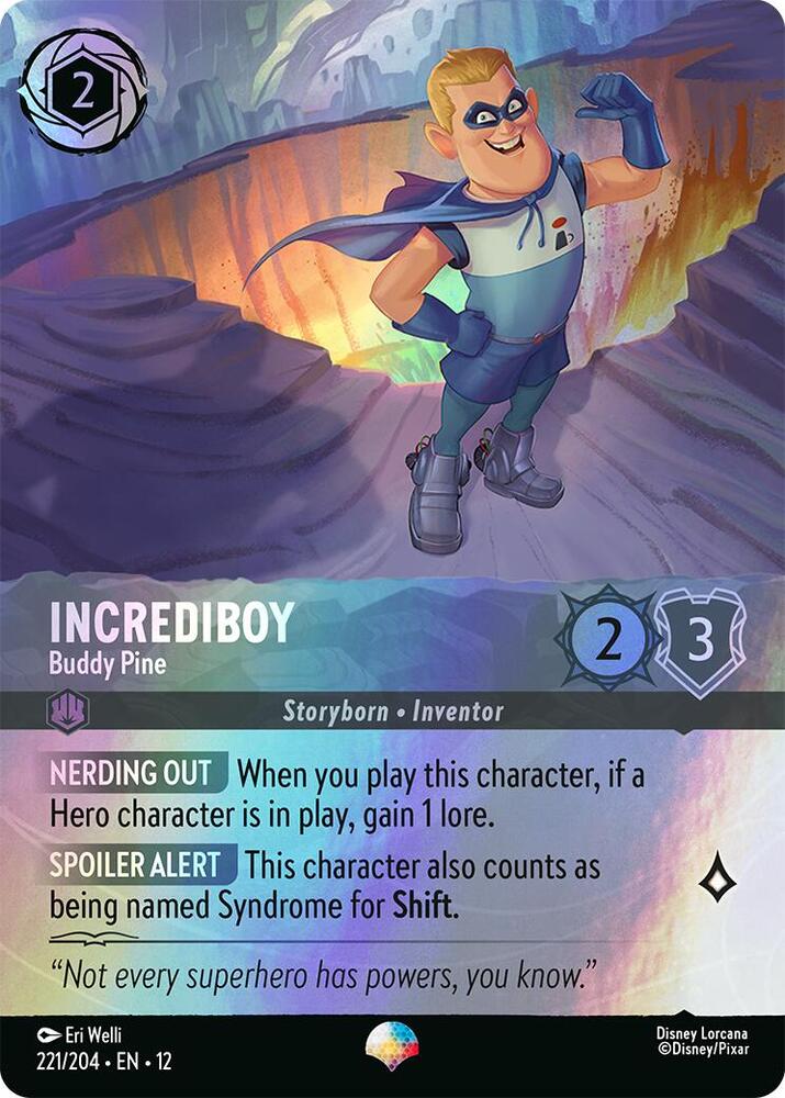 Incrediboy Buddy Pine 221/204 (Wilds Unknown) - Rainbow Foil
