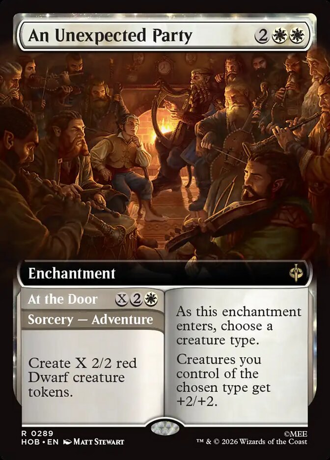 An Unexpected Party // At the Door 289 (The Hobbit) - Extended Art Foil