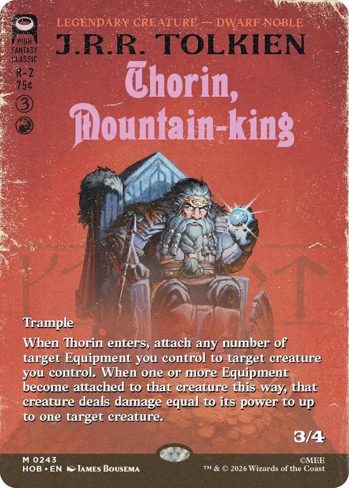 Thorin, Mountain-king 243 (The Hobbit) - Borderless