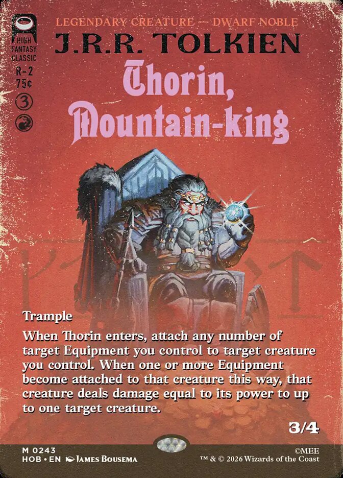 Thorin, Mountain-king 243 (The Hobbit) - Borderless Foil