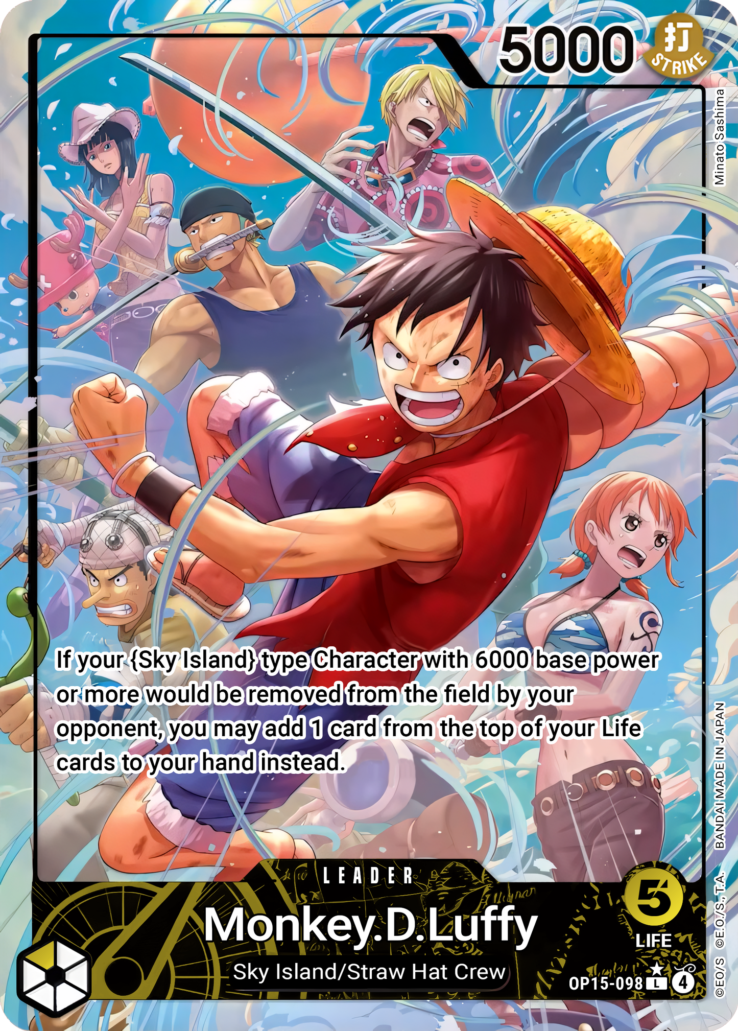 Monkey.D.Luffy OP15-098 (Adventure on Kami's Island) - Alternate Art Foil