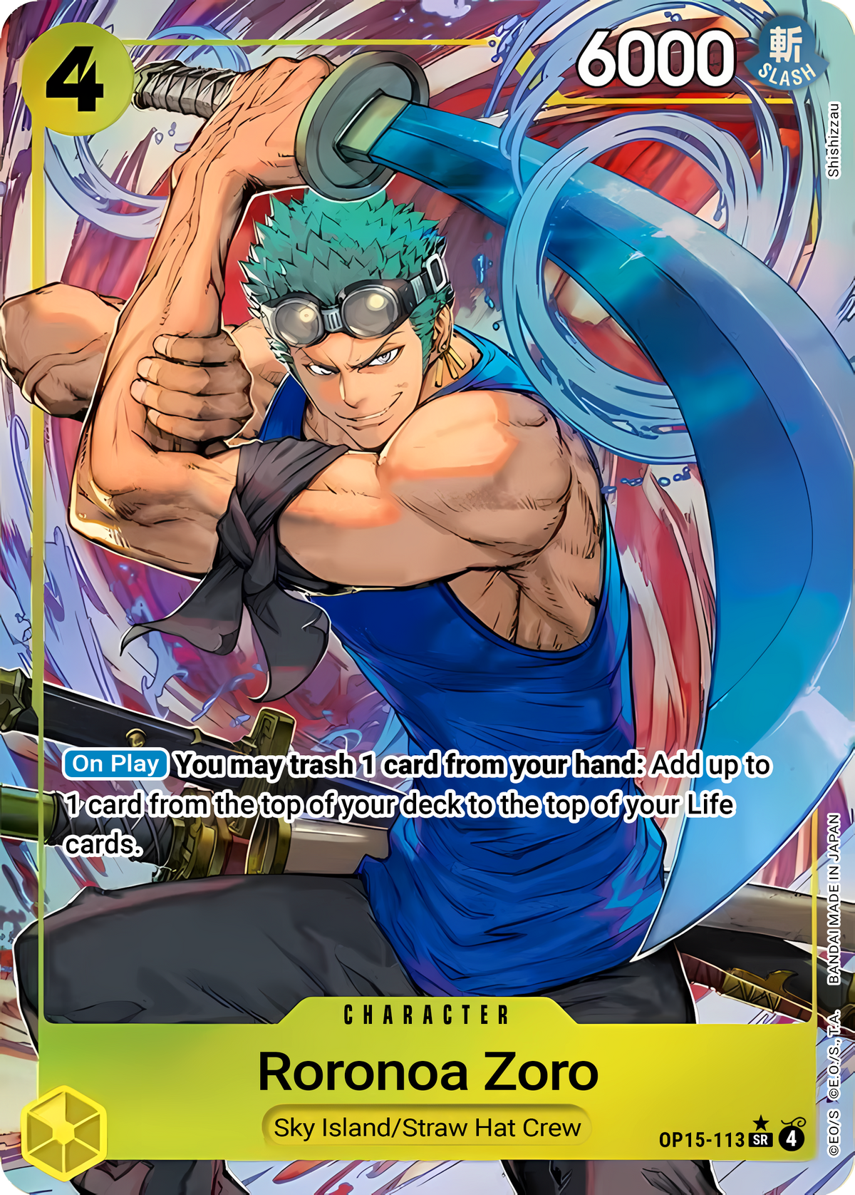 Roronoa Zoro OP15-113 (Adventure on Kami's Island) - Alternate Art Foil