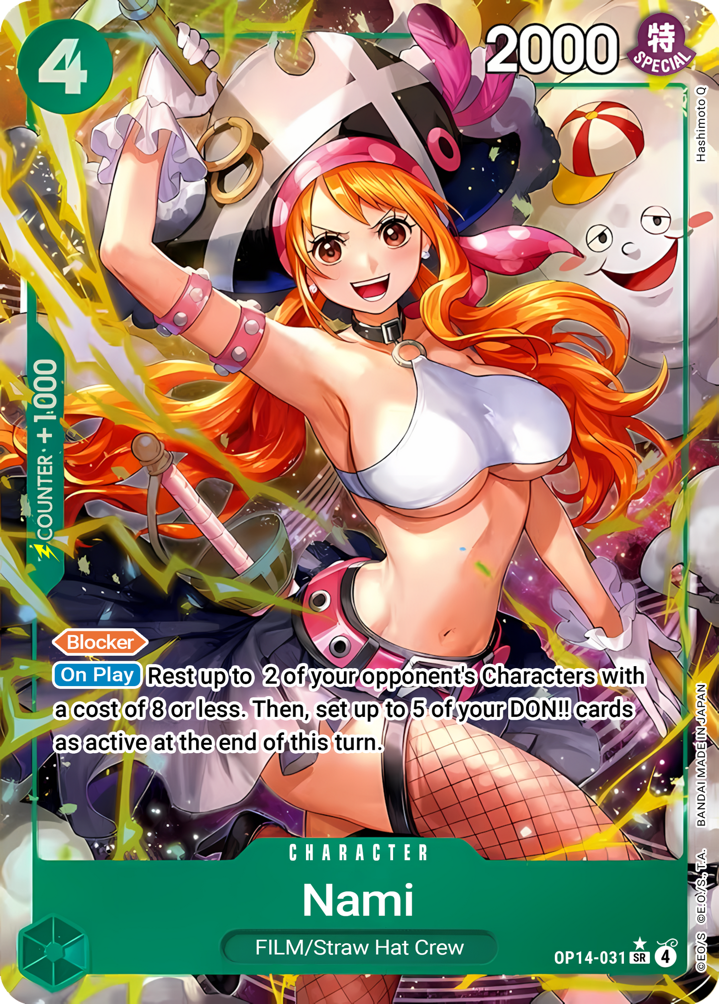 Nami OP14-031 (The Azure Sea's Seven) - Alternate Art Foil