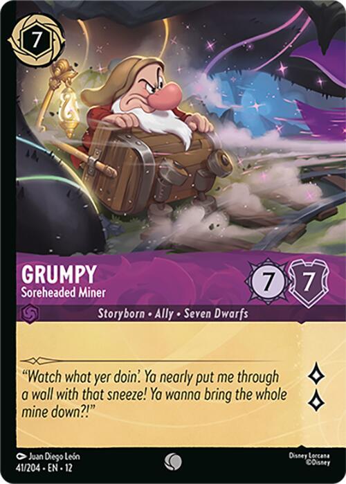 Grumpy, Soreheaded Miner Foil 41/204 (Wilds Unknown) - Cold Foil