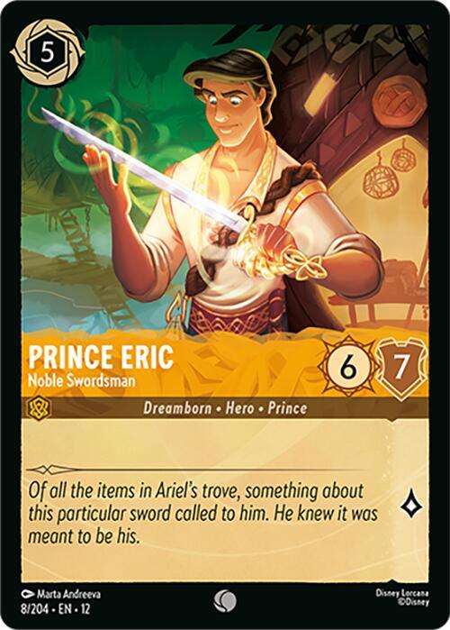 Prince Eric, Noble Swordsman 8/204 () - Cold Foil