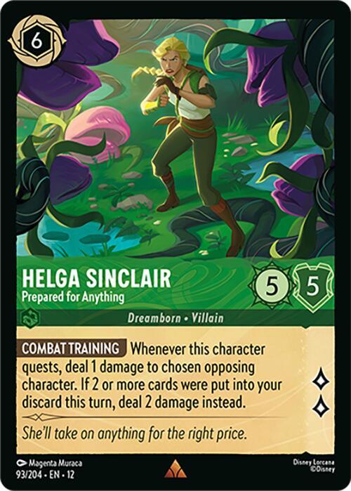 Helga Sinclair, Prepared for Anything 93/204 ()