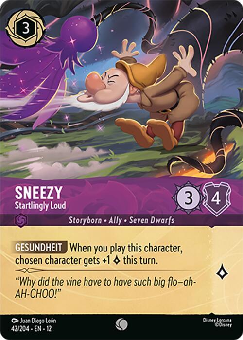 Sneezy, Startlingly Loud Foil 42/204 () - Cold Foil