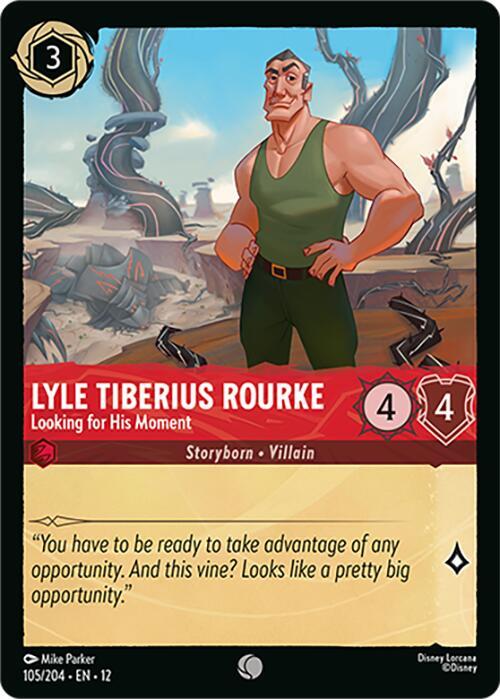 Lyle Tiberius Rourke, Looking for His Moment 105/204 () - Cold Foil