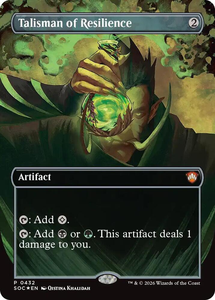 Talisman of Resilience 432 (Commander: Secrets of Strixhaven) - Borderless Foil