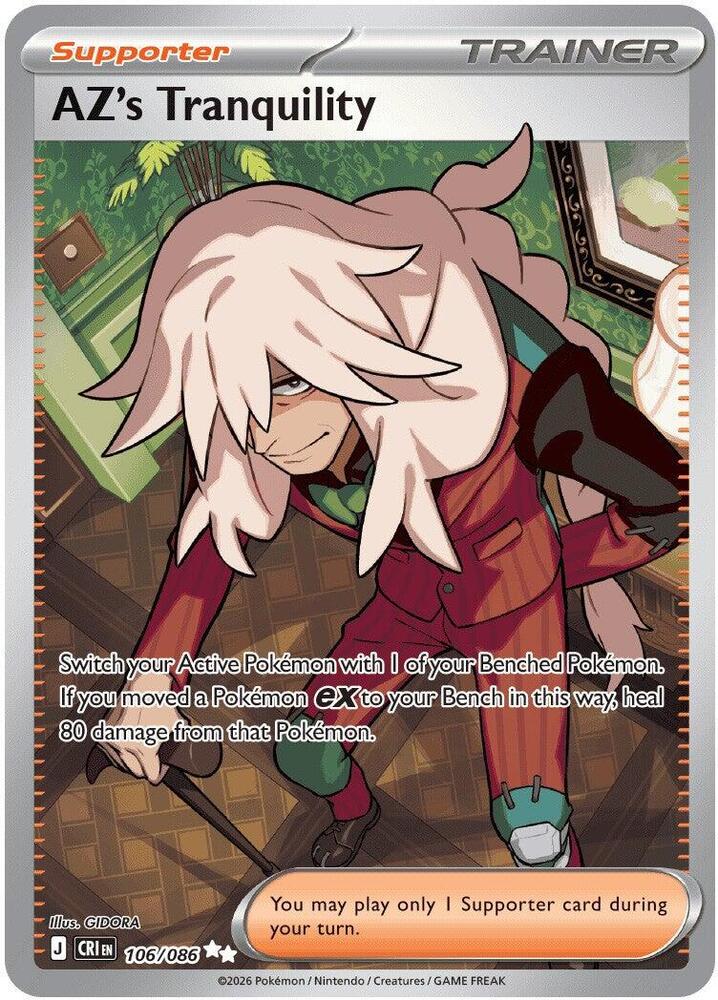 AZ's Tranquility 106/086 (ME04: Chaos Rising) - Holofoil