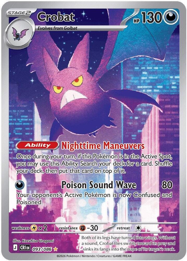 Crobat 093/086 (ME04: Chaos Rising) - Holofoil