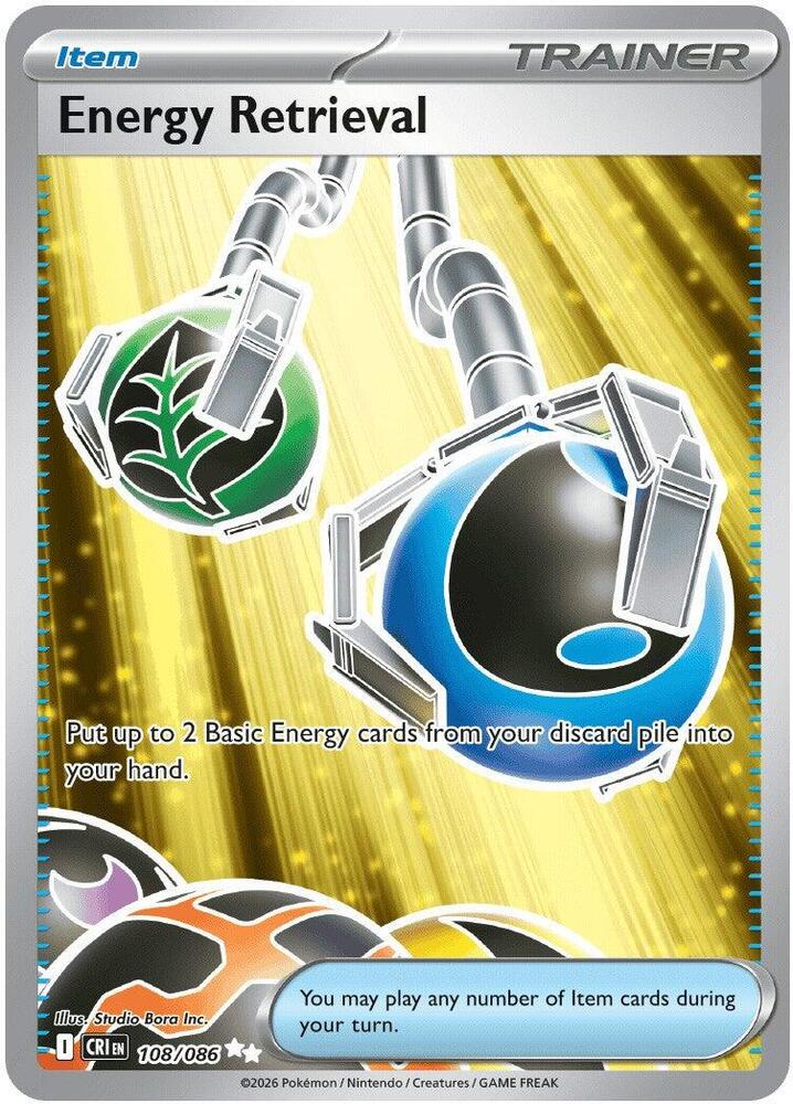 Energy Retrieval 108/086 (ME04: Chaos Rising) - Holofoil