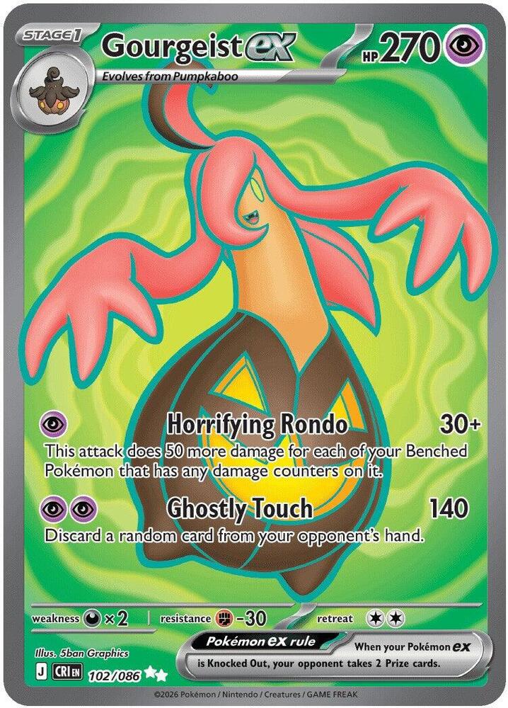 Gourgeist ex 102/086 (ME04: Chaos Rising) - Holofoil