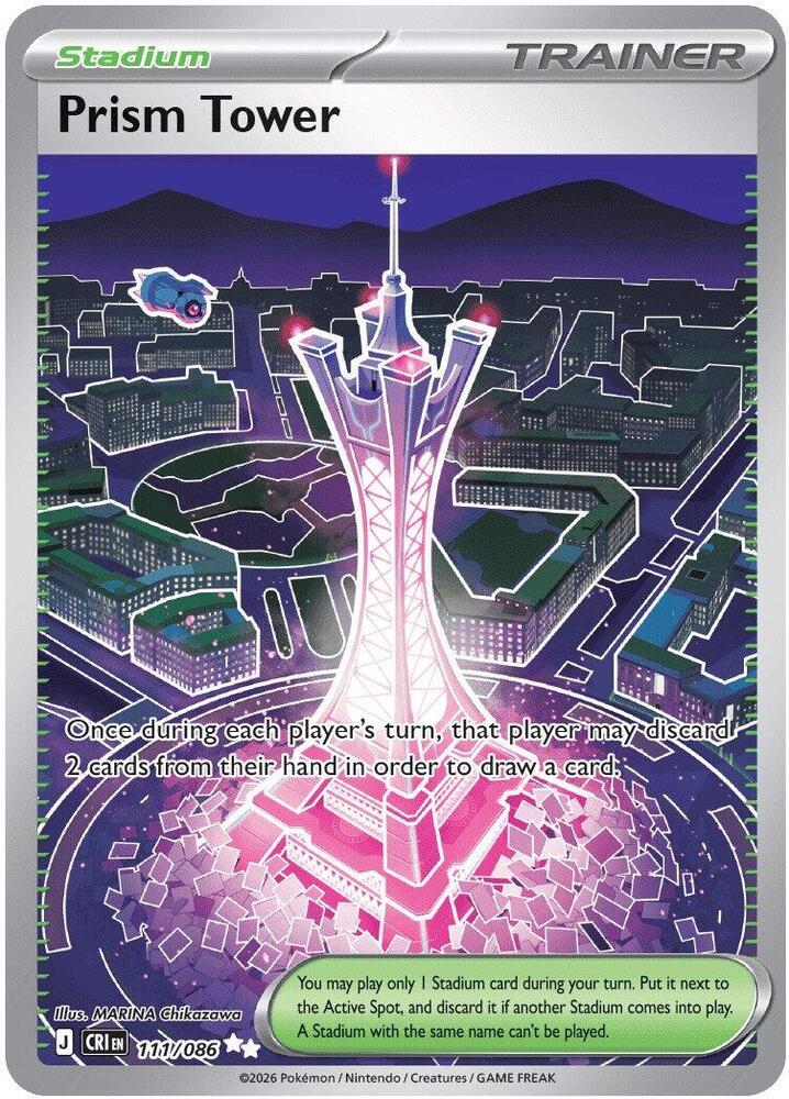Prism Tower 111/086 (ME04: Chaos Rising) - Holofoil